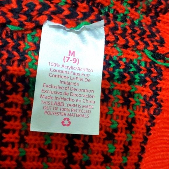 No Boundaries Santa's Bestie Christmas Sweater Junior’s M (7-9) Nwt - Picture 6 of 7